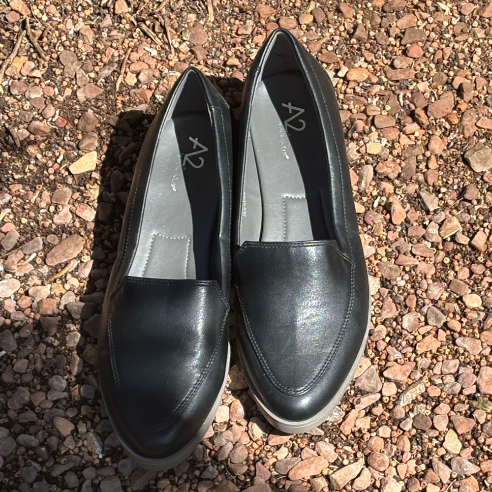 AEROSOLES Clever Slip On Loafers Flats Shoes Women’s Size 8.5 Black